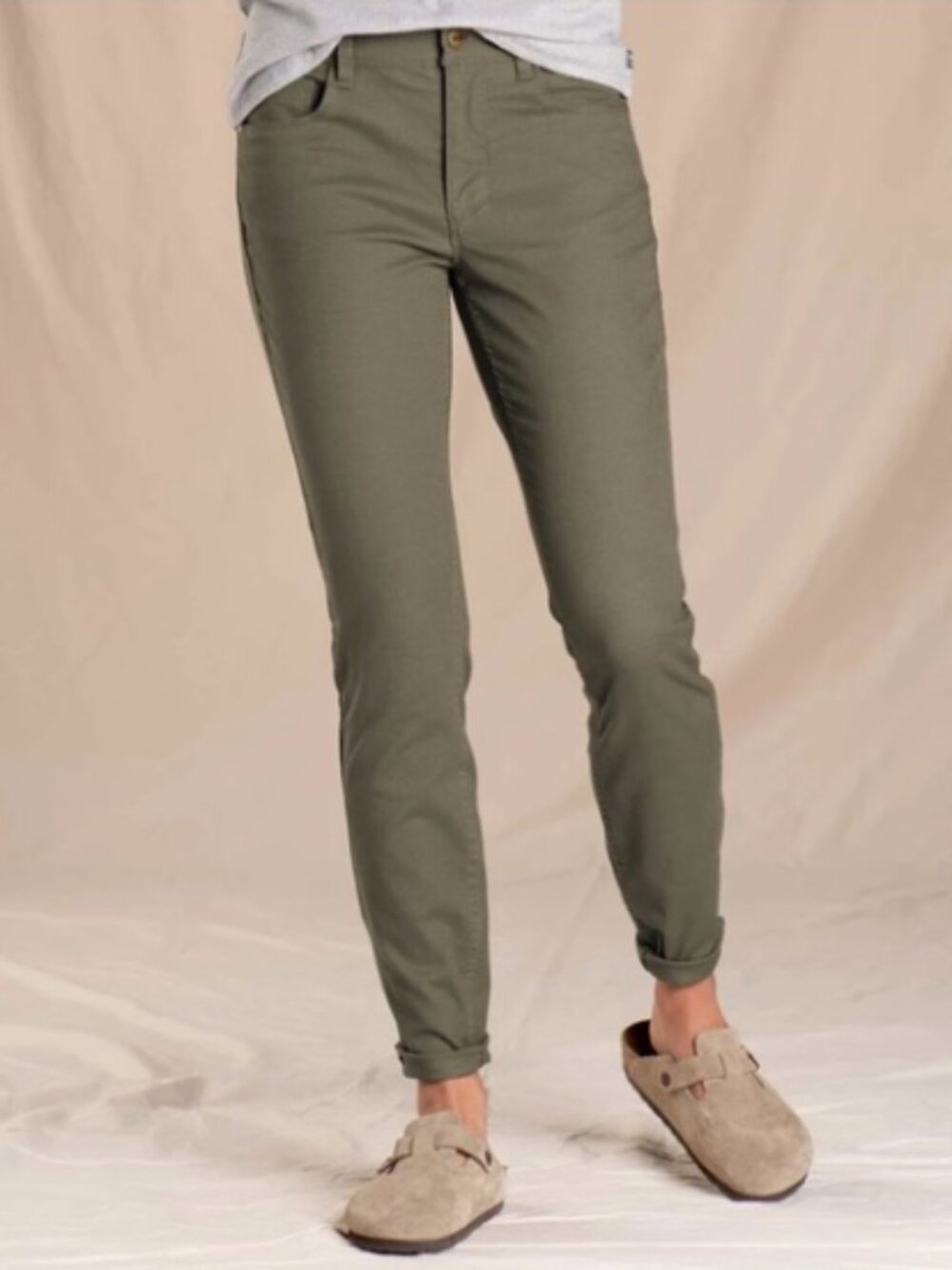 Toad&Co Earthworks 5 Pocket Skinny Pants In Beetle Size 12